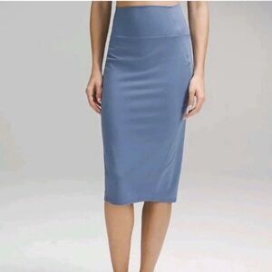 Lululemon Nulu Slim-Fit High-Rise Skirt Oasis Blue Size 6 NWT